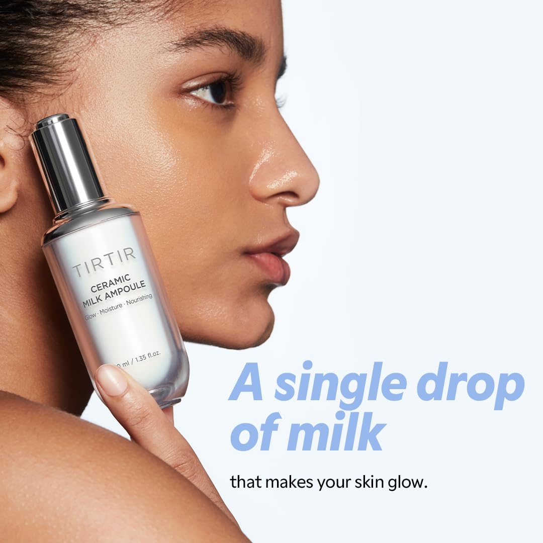 Ceramic Milk Ampoule - Nourishing Skin Serum for Radiant Glow | 1.35 Fl Oz