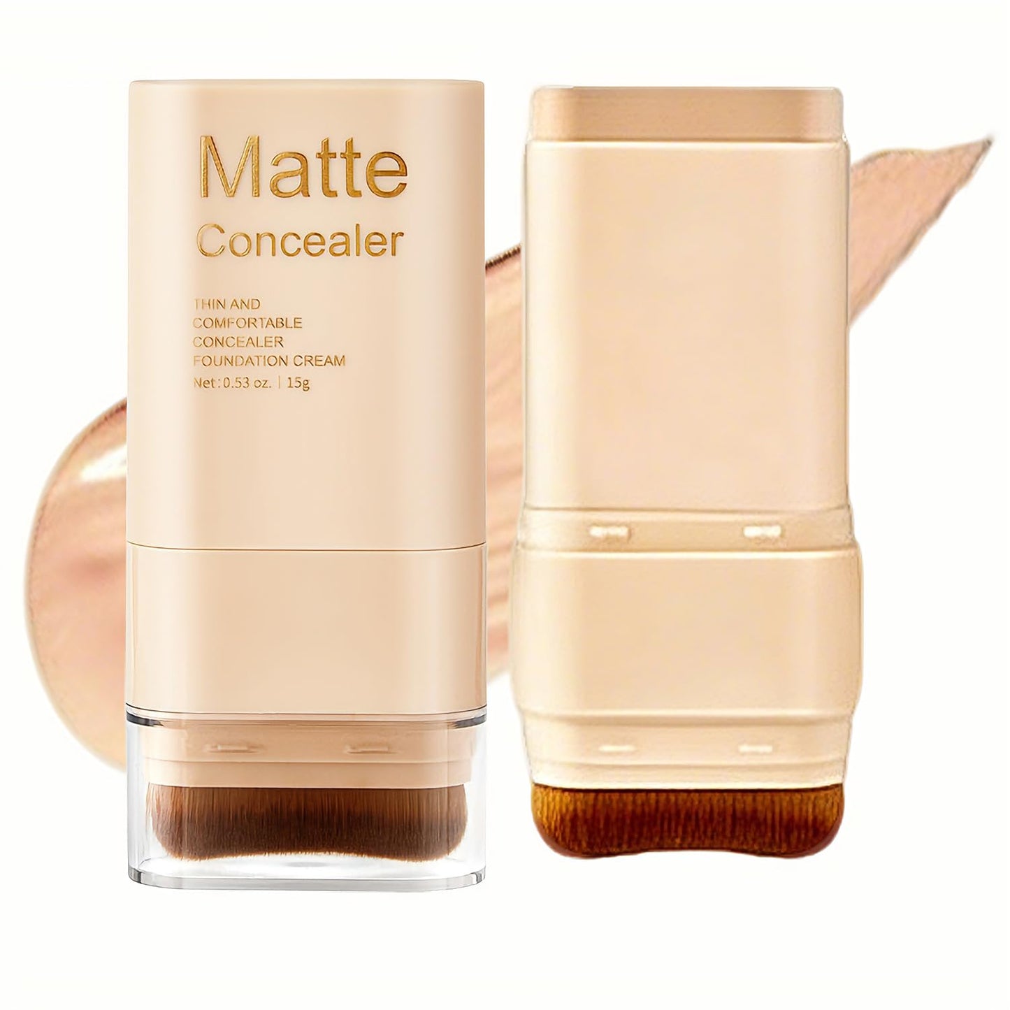 Matte Concealer Foundation Stick - Serum-Infused Tinted Moisturizer & Hydrating Contour | Sheer-to-Medium Dewy Coverage (02#)