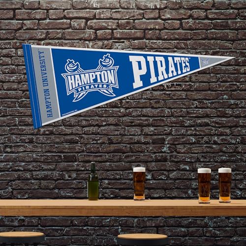 NCAA Hampton Pirates 12" x 30" Felt Wall Pennant - Durable Sports Decor