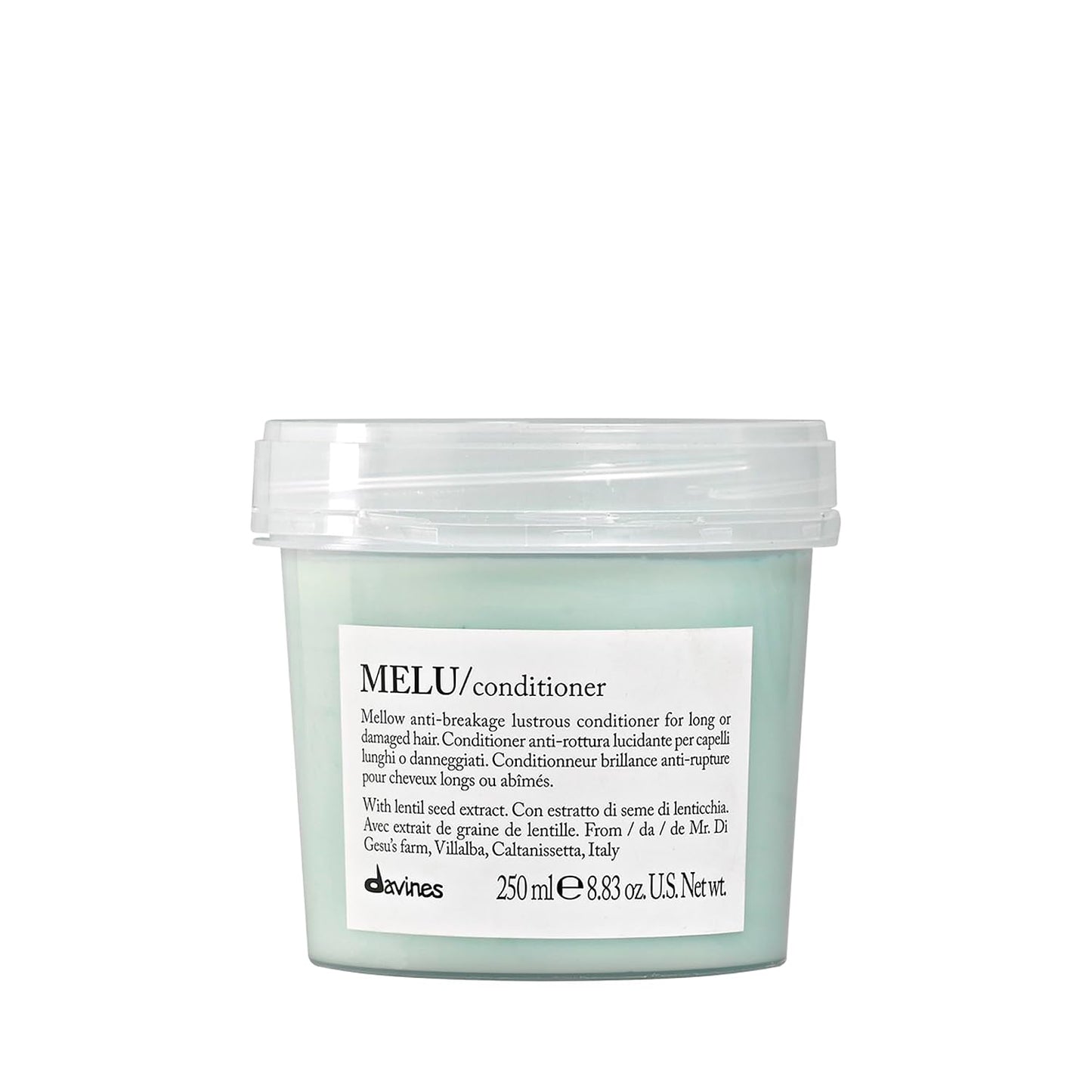 Davines MELU Conditioner - Anti-Breakage Treatment for Long, Damaged Hair | Smooths Split Ends & Strengthens Strands