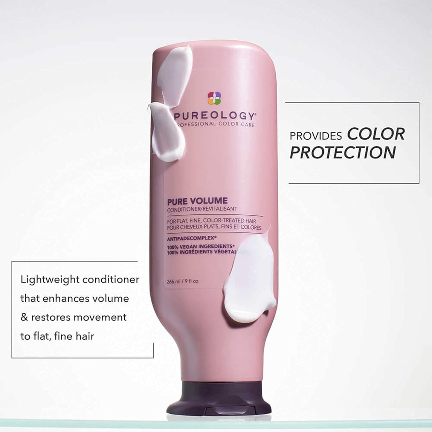 Pureology Volume Conditioner - Lightweight Formula for Fine, Color-Treated Hair | Enhances Body & Movement