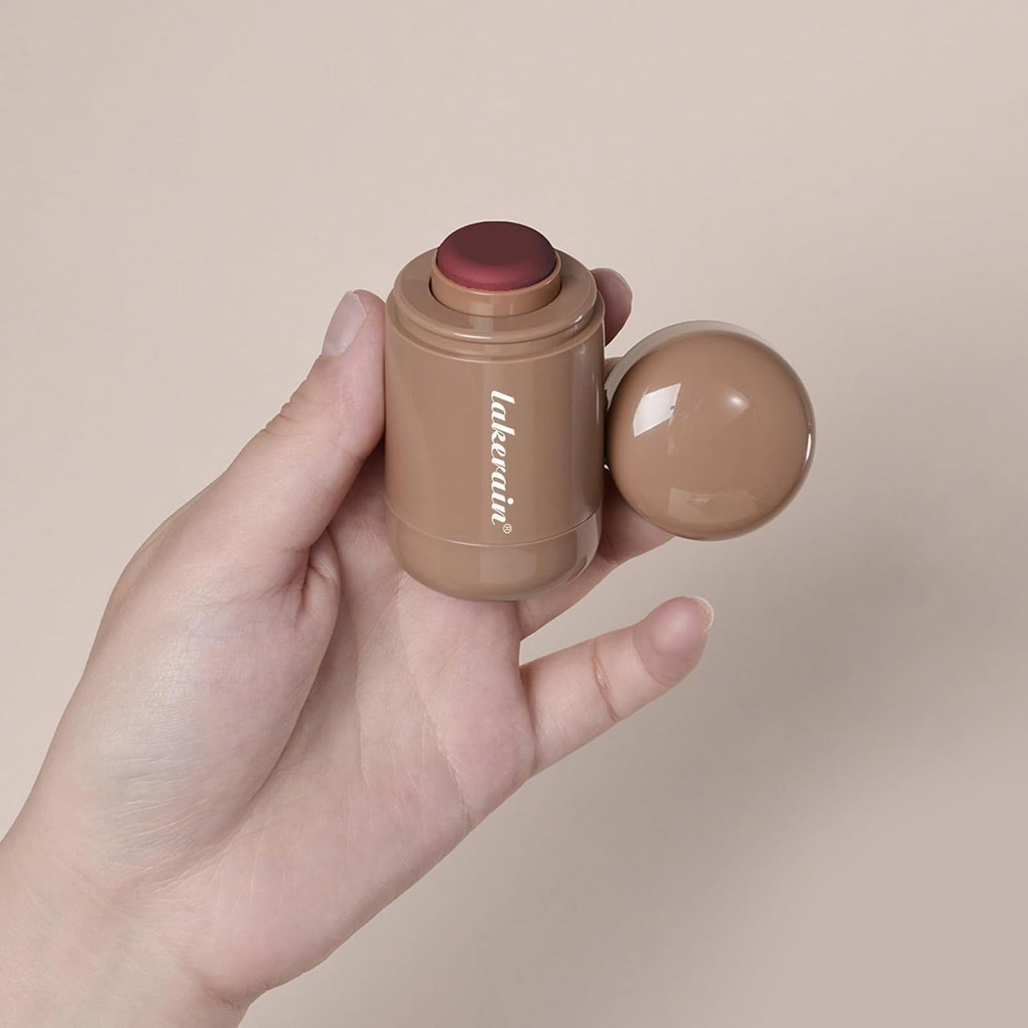 Cream Blush Stick - Natural Matte Finish Hydrating Makeup | #6 Bronze Glow, Lightweight & Blendable