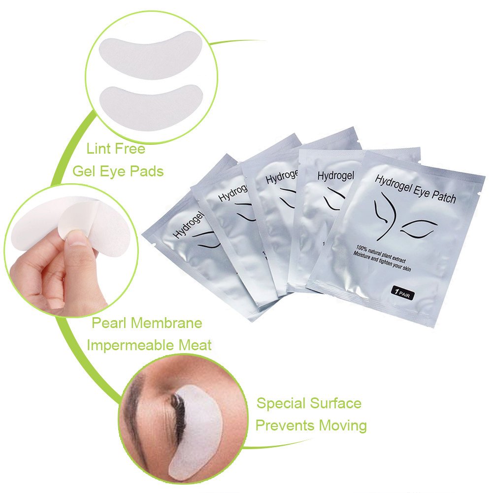 Hydrogel Eye Pads for Lash Extensions - 110 Pairs Under Eye Gel Patches for Beauty Makeup