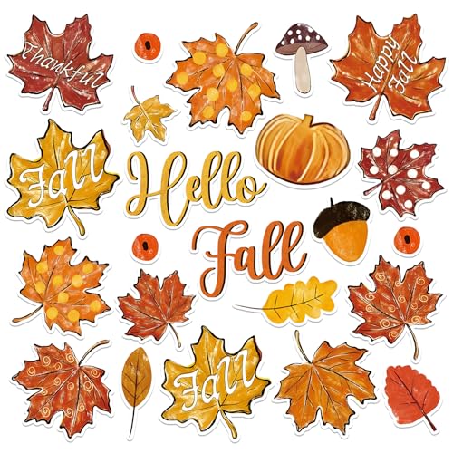 FYSUIMU 31-Piece Fall Leaves Refrigerator Magnets Set