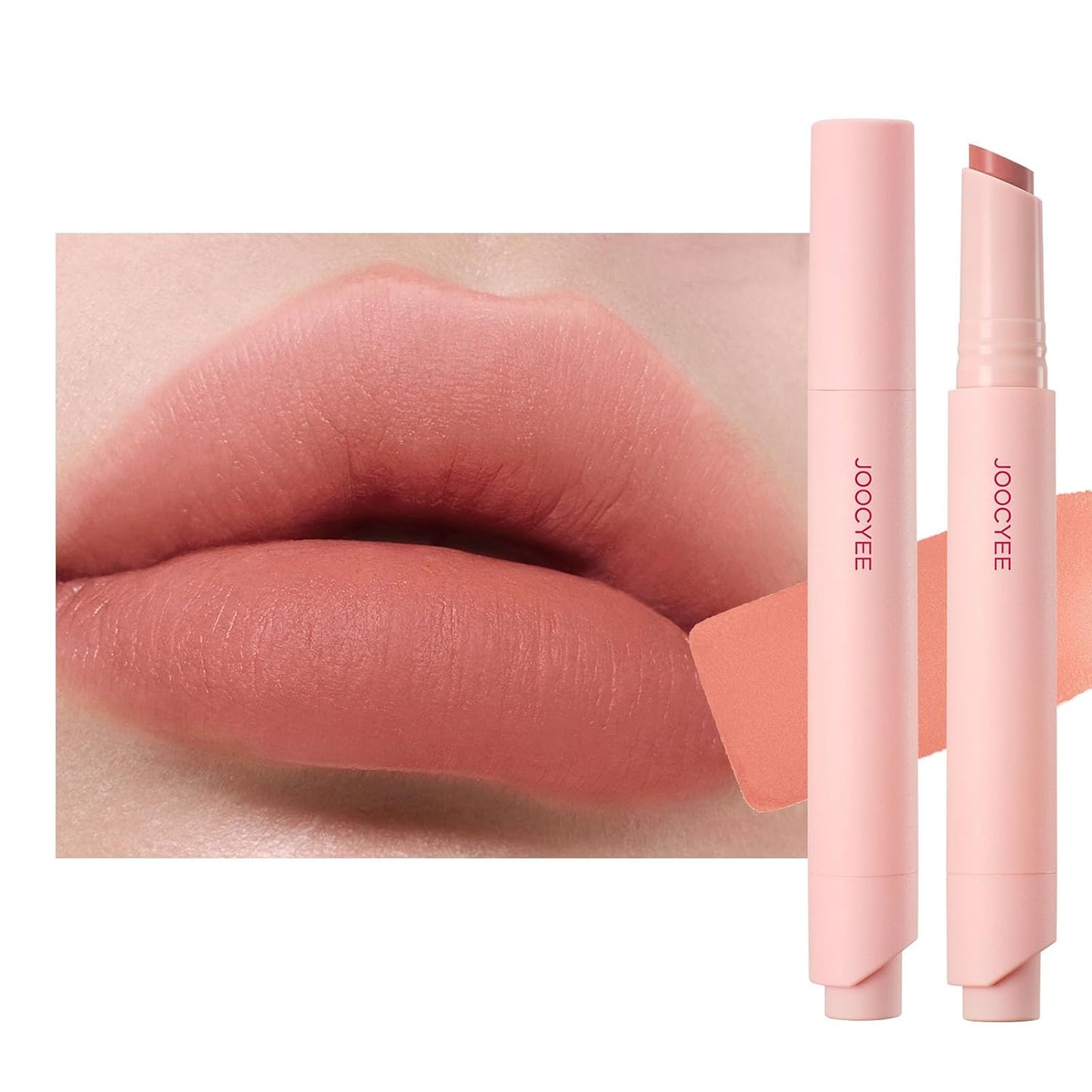 Velvet Rouge Matte Lipstick Pencil - Lightweight, Waterproof, High Pigment Lip Color | Buildable Coverage in Nude