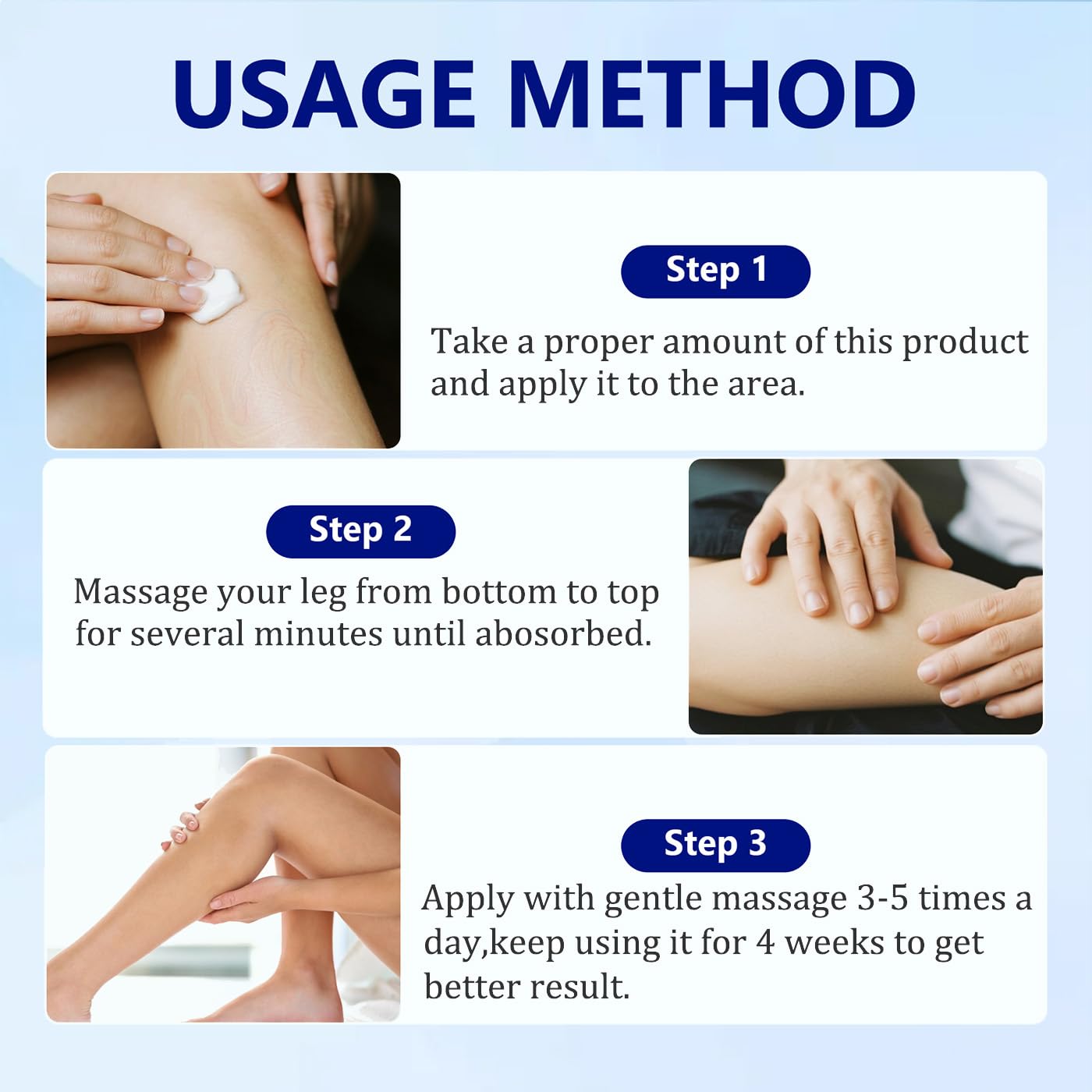 Varicose Veins Cream for Legs - Natural Spider Vein Treatment for Women & Men | Gentle Formula