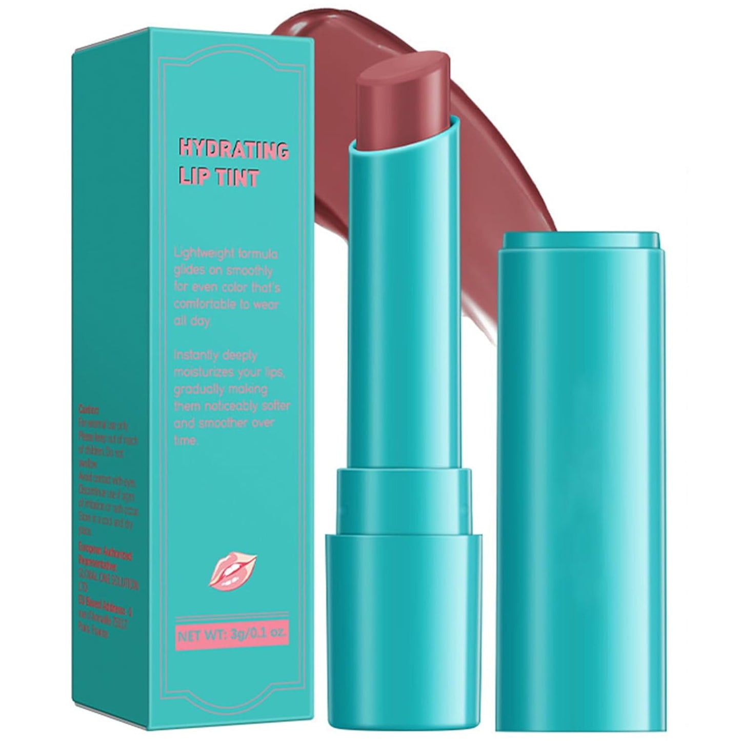Hydrating Lip Tint Set - 4pcs Moisturizing Lip Oil Balm | Long-Lasting Waterproof Gloss