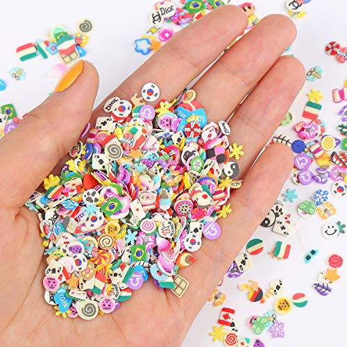 CCINEE 3D Nail Art Slices - 4500PCS Assorted Polymer Clay Designs