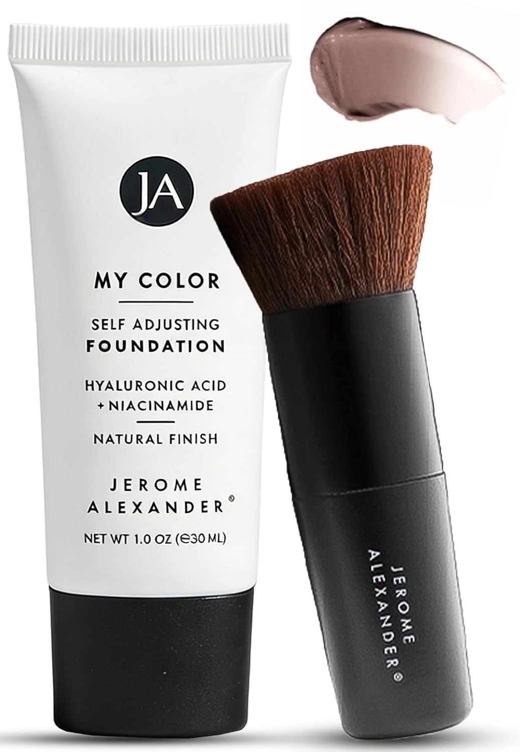 Jerome Alexander My Color Self-Adjusting Foundation - Hydrating Lightweight Face Makeup with Skincare | Light, 1 oz