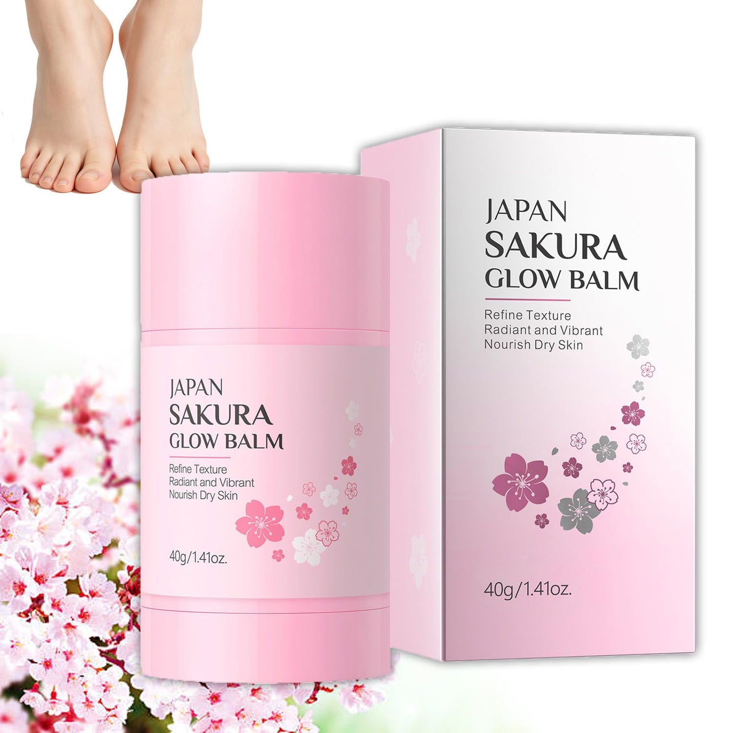 Sakura Foot Heel Stick - Deep-Repair Anti-Aging Balm for Dry Cracked Feet | 1pc