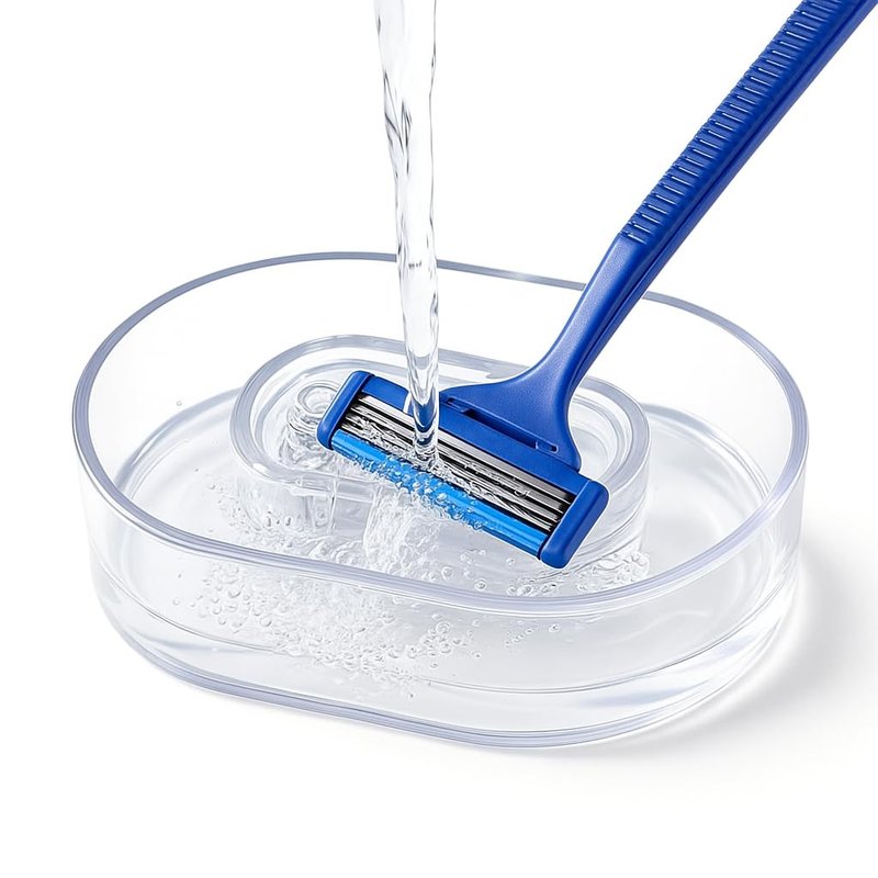 Razor Rinser for Men - Clean Shave Razor Cleaner with Safety Attachment, Blade Washing Cup for Shaver Maintenance & Razors Blade Cleaning
