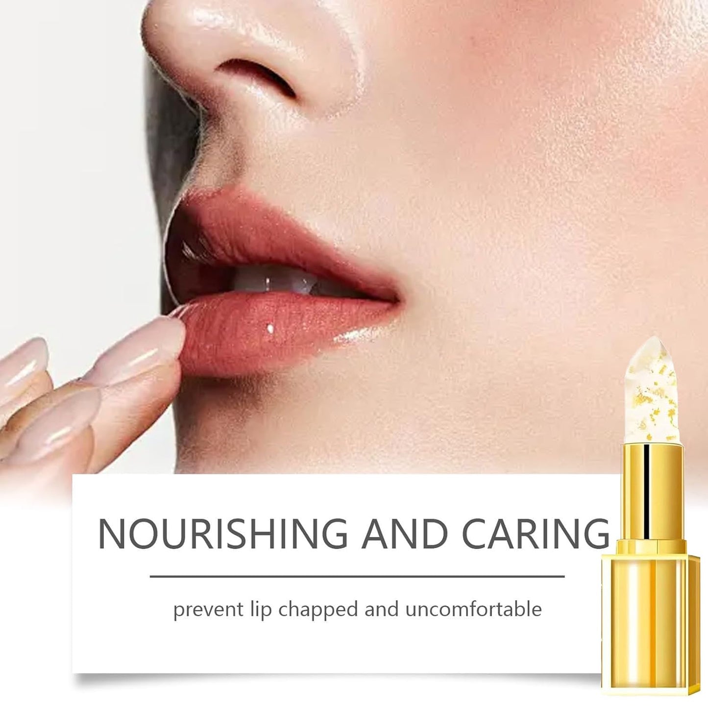 Color Changing Lipstick for Older Women, Ph Adjusting Clear Lip Gloss, Transferproof Color Lipstick Long-Lasting Hydration Without Stripping, Keeping Makeup In Place for Up To 8+ Hours