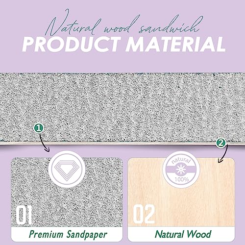 Professional 100/180 Grit Zebra Nail Files - 100 Pack Disposable Emery Boards