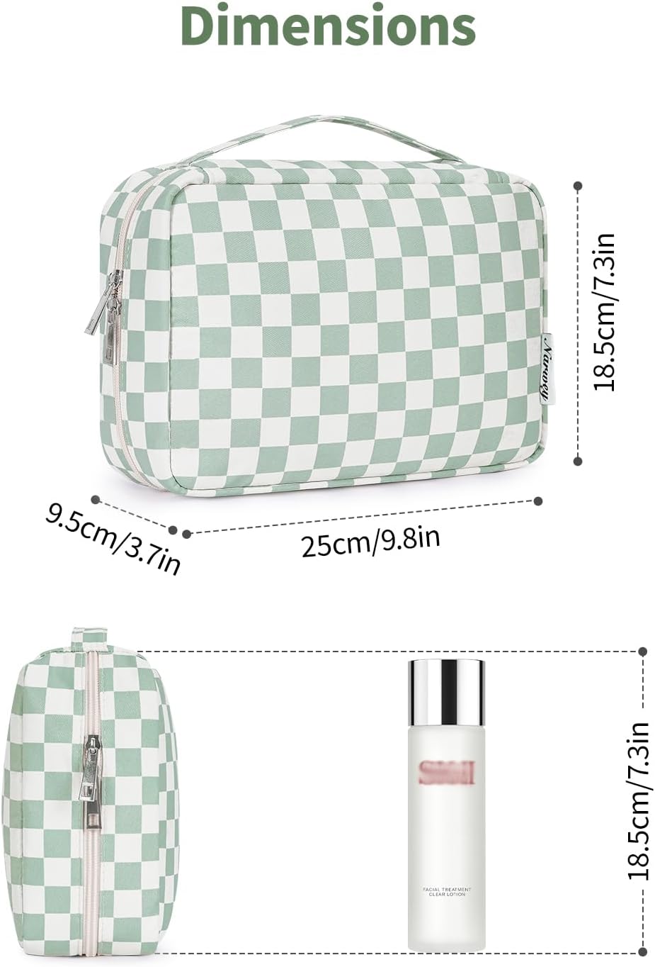 Travel Toiletry Bag for Women - Compact Hanging Makeup Organizer | Stylish & Functional Design
