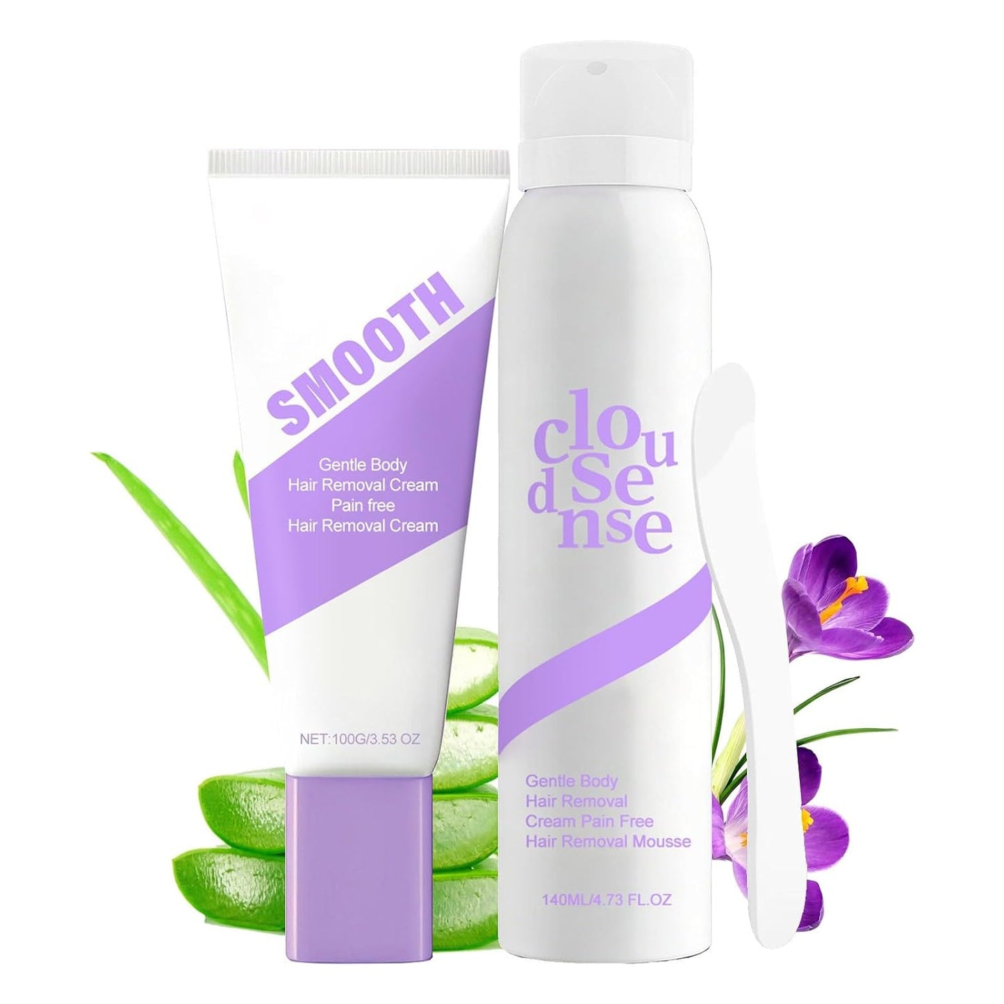 Gentle Hair Removal Spray for Sensitive Skin | Smooth Body & Legs, 150ml