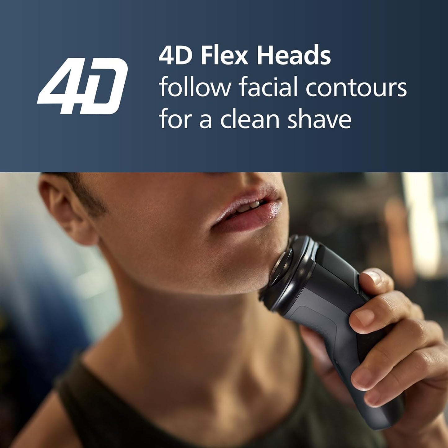 Philips Norelco Shaver 2400 Series - Wet & Dry Electric Shaver with Pop-Up Trimmer | Deep Black, Model X3001/90