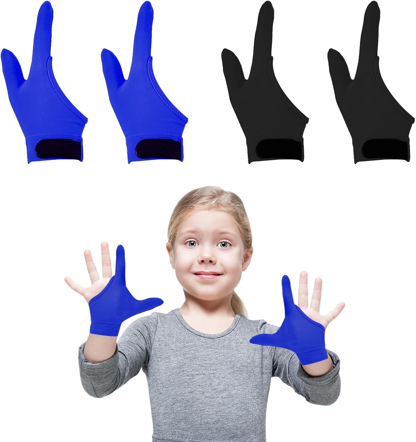 Thumb Sucking Guard Gloves for Kids | 4-Pack Anti-Thumb Sucking & Nail Biting Protection | Ages 5-12