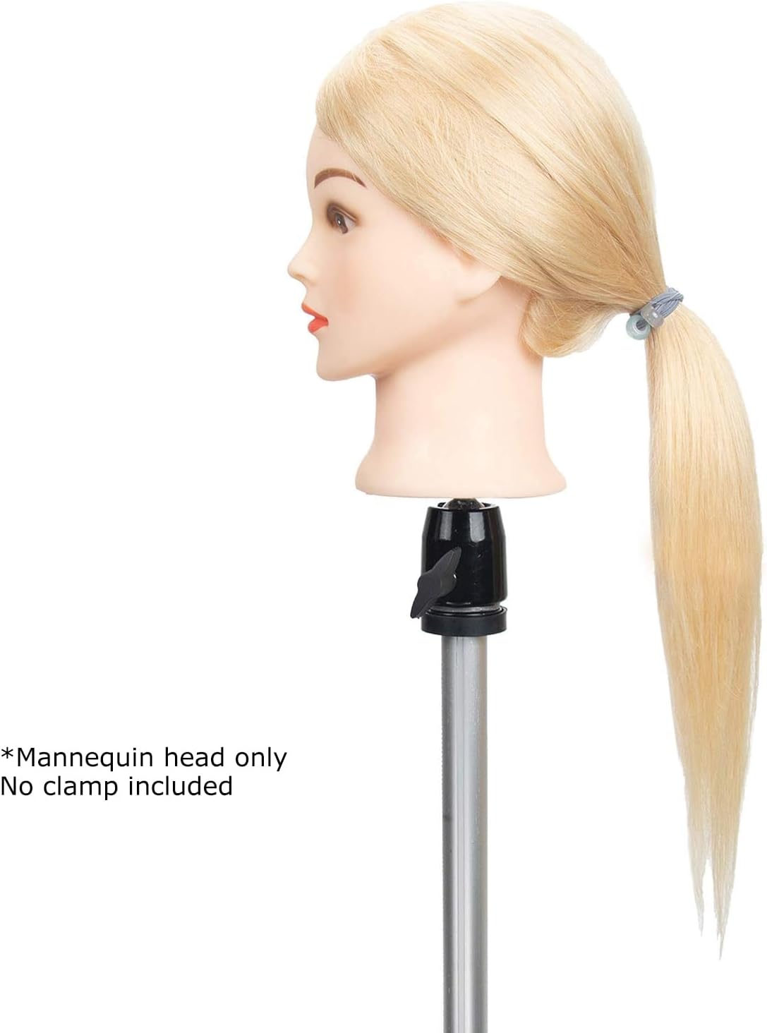Human Hair Mannequin Head - Blonde Training Practice Head for Styling & Cutting | 18” 613# Blonde