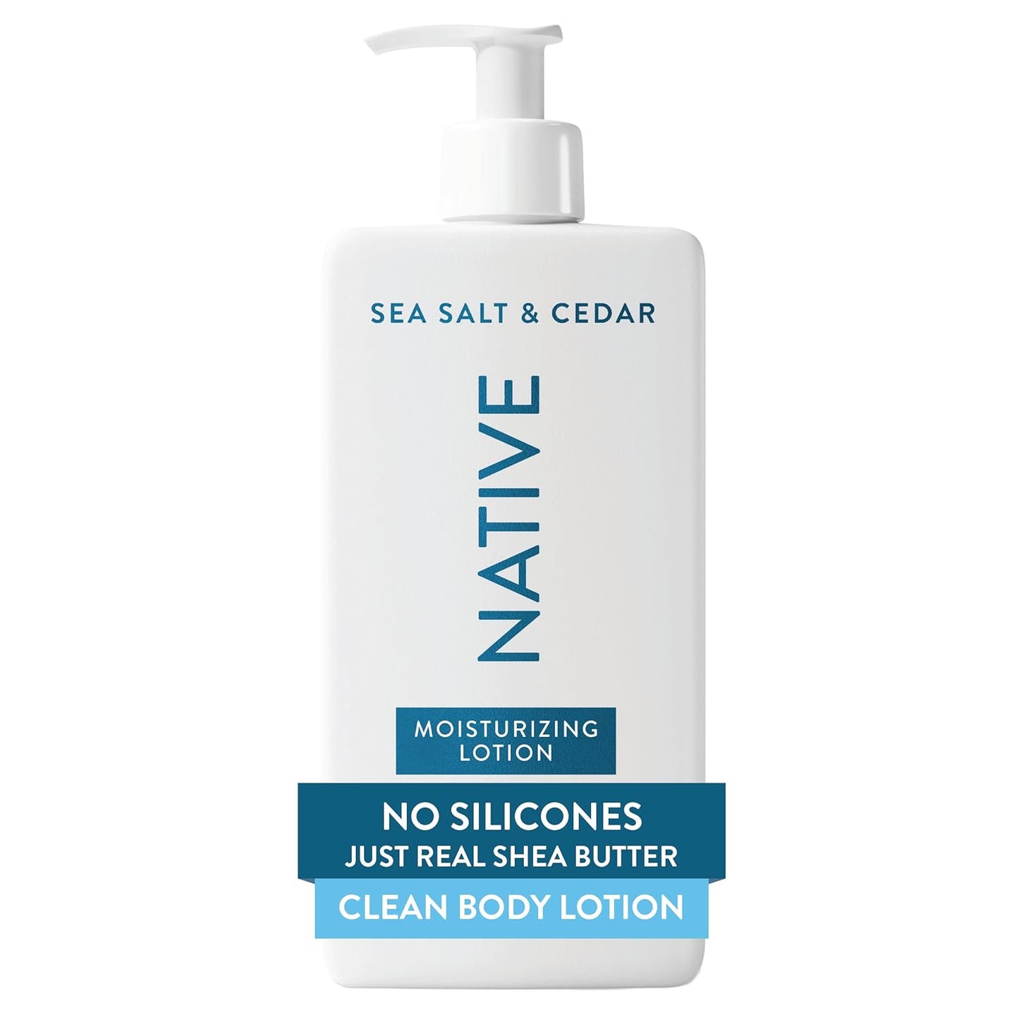 Native Body Lotion - Sea Salt & Cedar | 48-Hour Hydration for Dry Skin, 16.5 fl oz