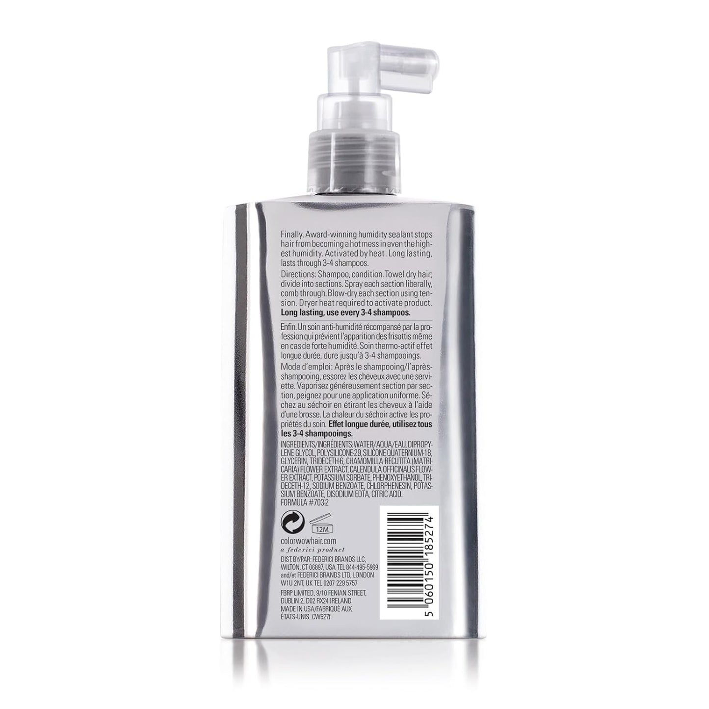 Dream Coat Anti-Humidity Treatment Spray - Anti-Frizz Hair Smoothing with Heat Protectant | Award-Winning Leave-In for Shiny Styles