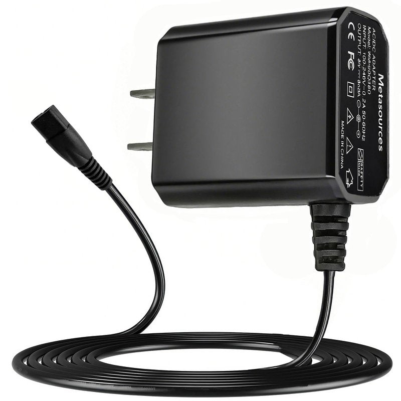 Metasources 2-Prong 5V AC/DC Adapter Compatible with ‎Limural K11S i11 LM-LFK11s LM-k11s-l11 Cordless Hair Barber Clippers Cutting Grooming Power Supply Cord Charger