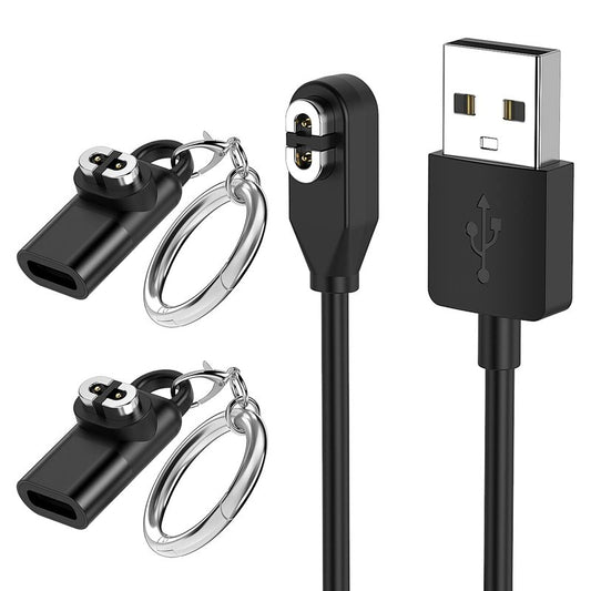 Charging Cable for Shokz Openrun/Openrun Pro/Opencomm/OpenRun Mini & Aftershokz Headphones Aeropex AS800 with USB C Adapter, 3.3ft USB Magnetic Charger Cord for Shokz Bone Conduction Headphones