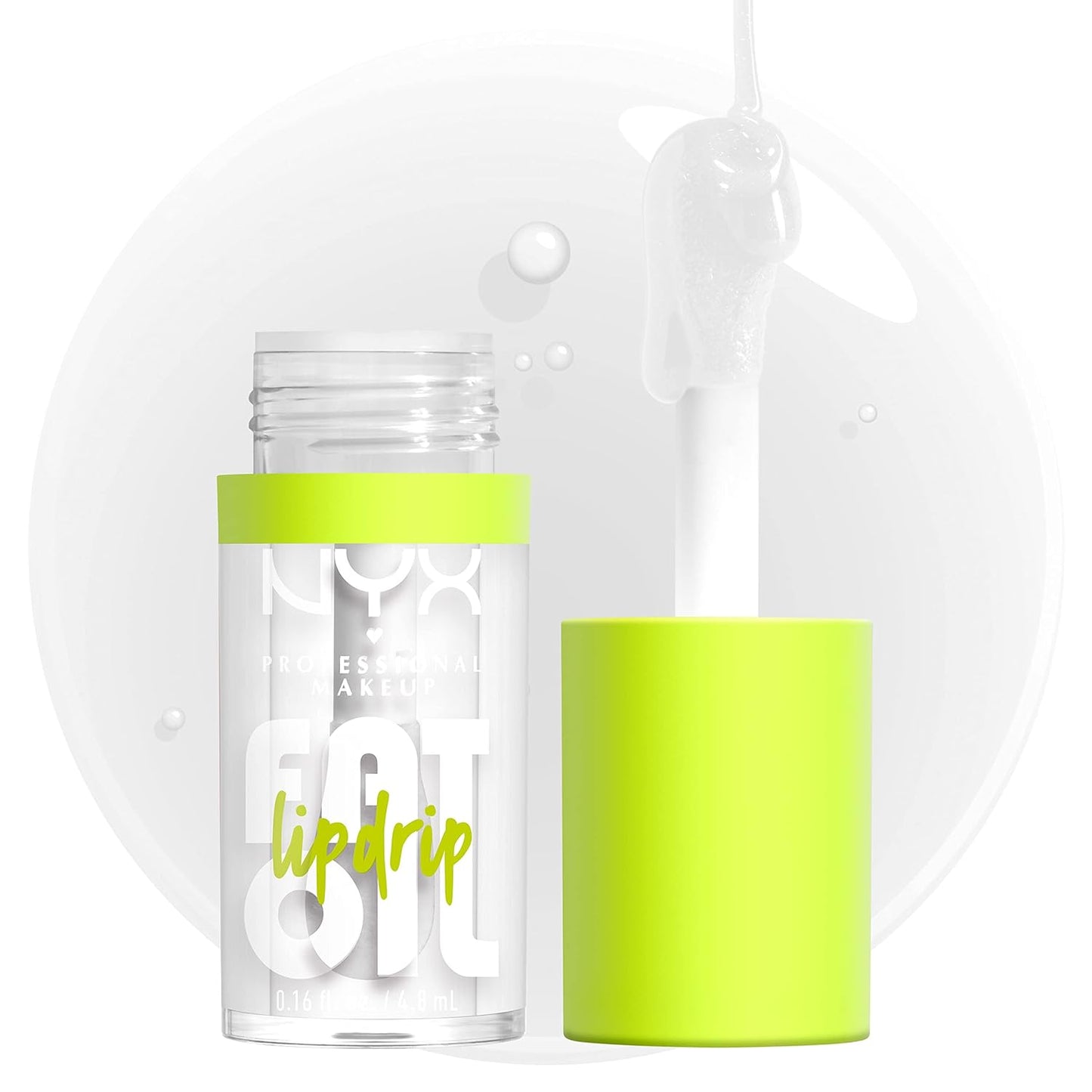 NYX Fat Oil Lip Drip | Moisturizing Vegan Tinted Lip Gloss for Up to 12 HR Hydration - Clear