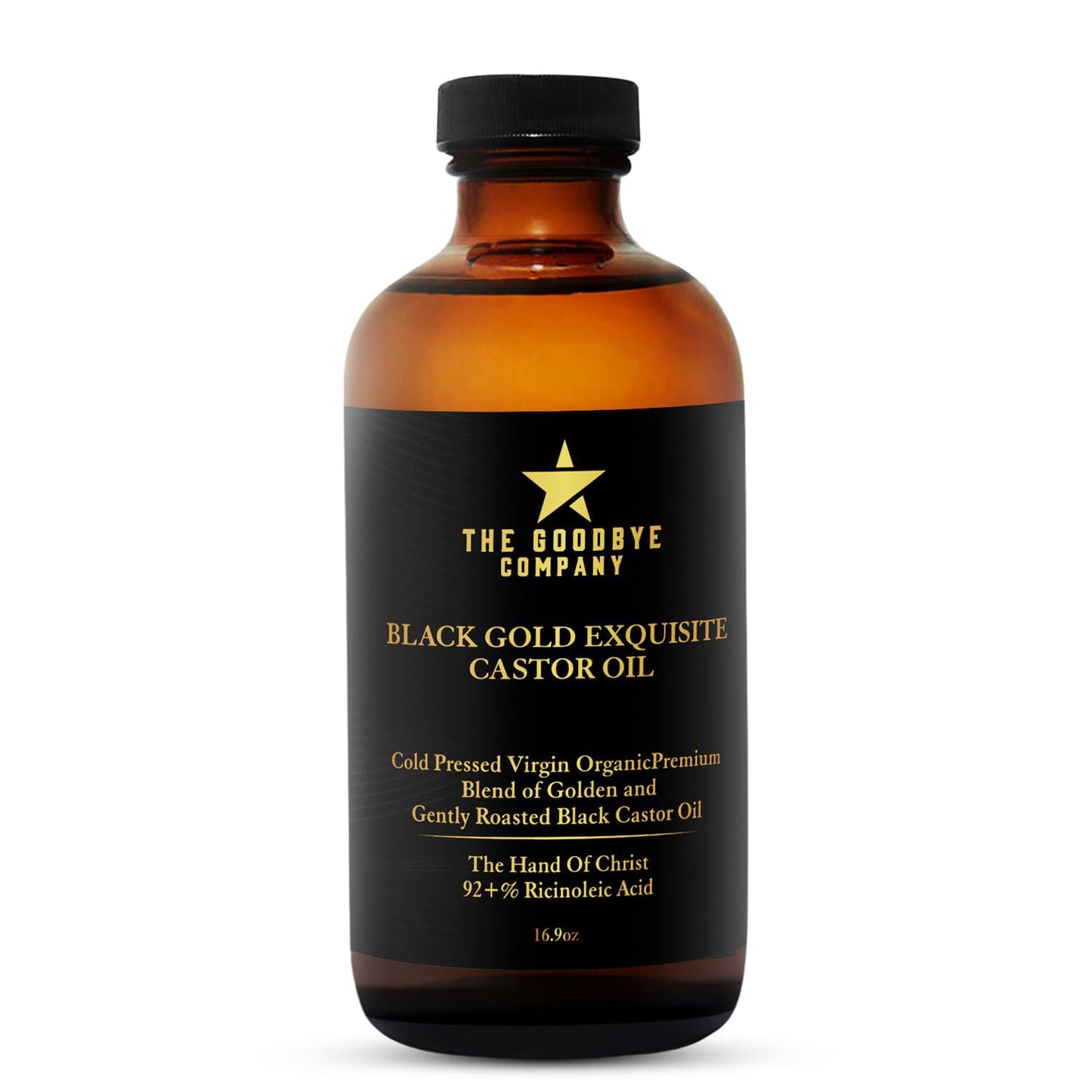 100% Pure Organic Jamaican Black Castor Oil - Premium Cold-Pressed for Hair Growth & Skin Moisturizing | 16.9oz