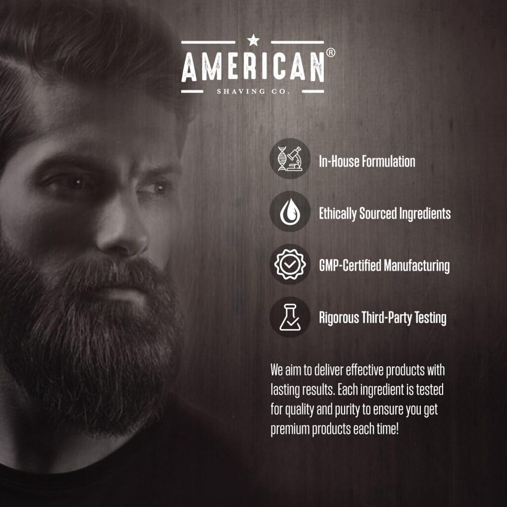 American Shaving Co. Swash Beard Oil for Men | Made With Jojoba Oil | Lightweight, Non-Greasy Beard Conditioner & Softener | Natural Oil for Thicker Beard | Beard care products for men | Made in USA