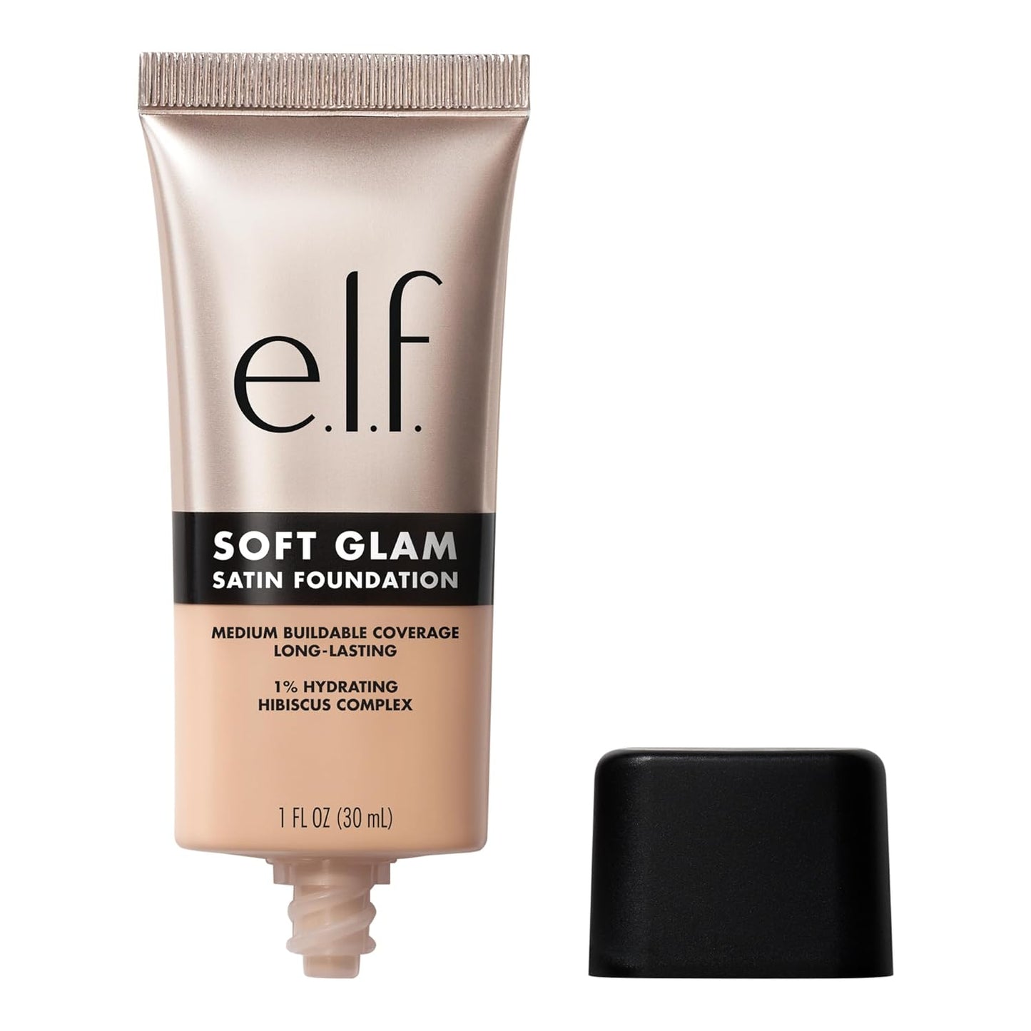 e.l.f. Soft Glam Foundation - Medium Coverage, Long-Lasting, Vegan | 21 Light Neutral, Satin Finish