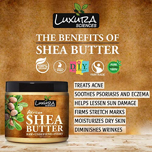 Pure African Shea Butter for Skin & Hair - Deep Moisturizer, 7 oz