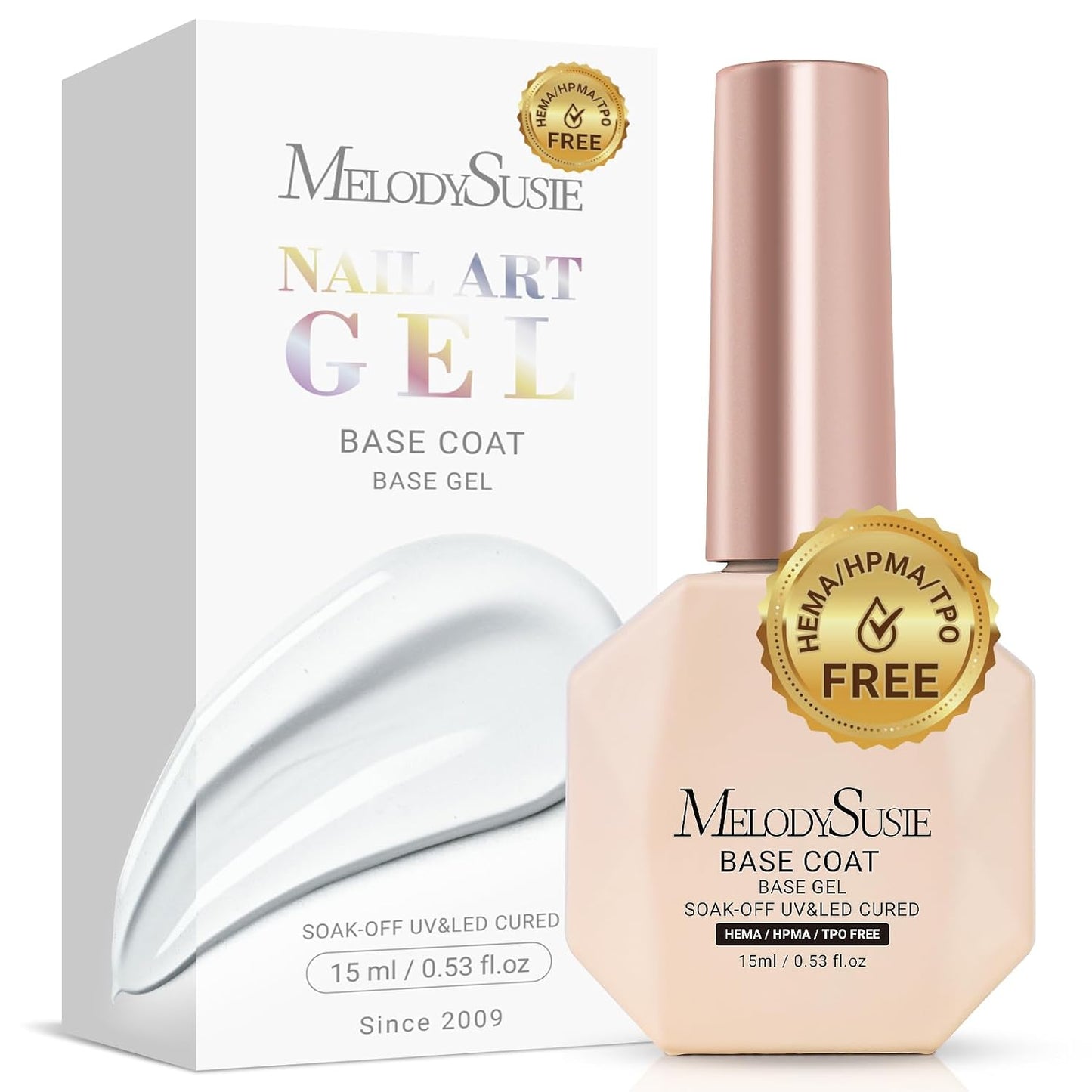 MelodySusie Nail Dehydrator & Primer Set | Long-Lasting Shine Manicure Kit - 4 Pcs, 15ml Clear