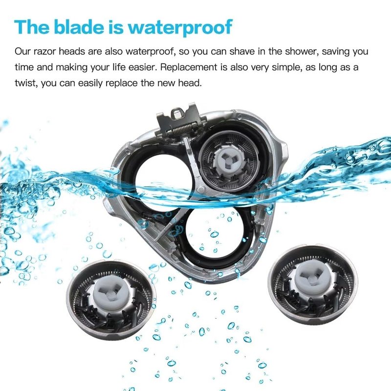 SW-S7105 Replacement Shaver Head with Clean Brush for All Sweet-LF Waterproof Electric Razors SW-S7105 SWSBK7105 Wet and Dry Shavers UPGRADED