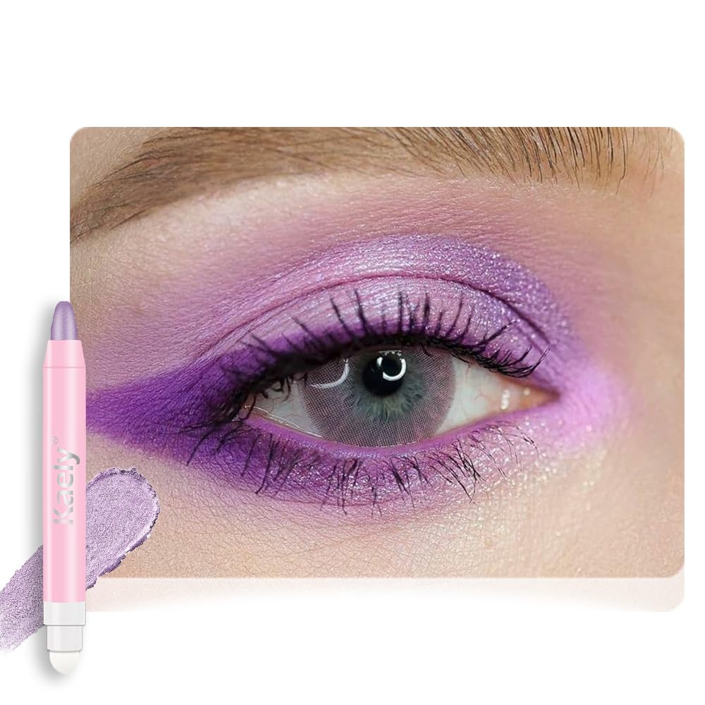 Monochrome Cream Glitter Eye Shadow Stick Palette - 2-in-1 Waterproof Eyeshadow & Eyeliner Pencil for Mature Women | Vegan & Cruelty-Free | 06 Shimmer Dark Brown