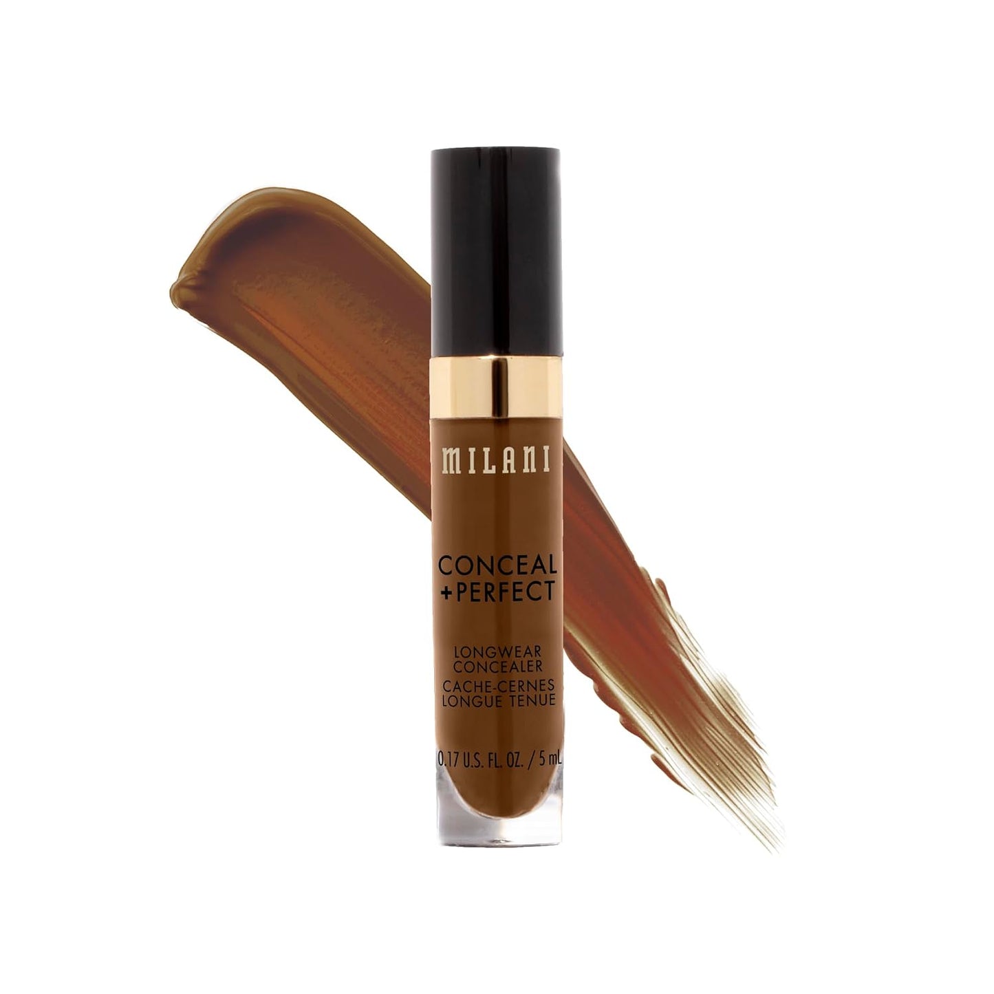 Milani Conceal + Perfect Longwear Concealer - Full Coverage with Hyaluronic Acid & Vitamin E | Medium Beige