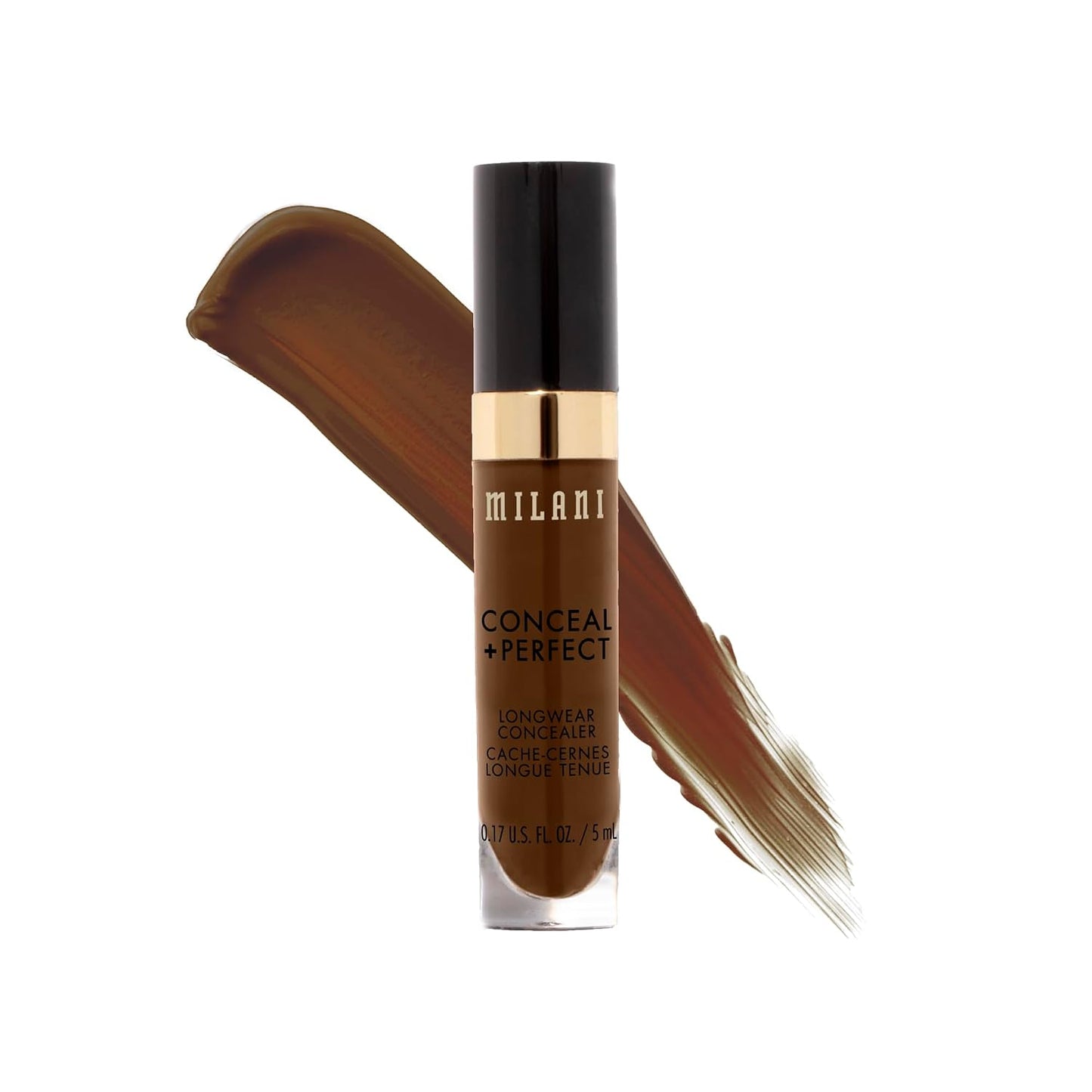 Milani Conceal + Perfect Longwear Concealer - Full Coverage with Hyaluronic Acid & Vitamin E | Medium Beige