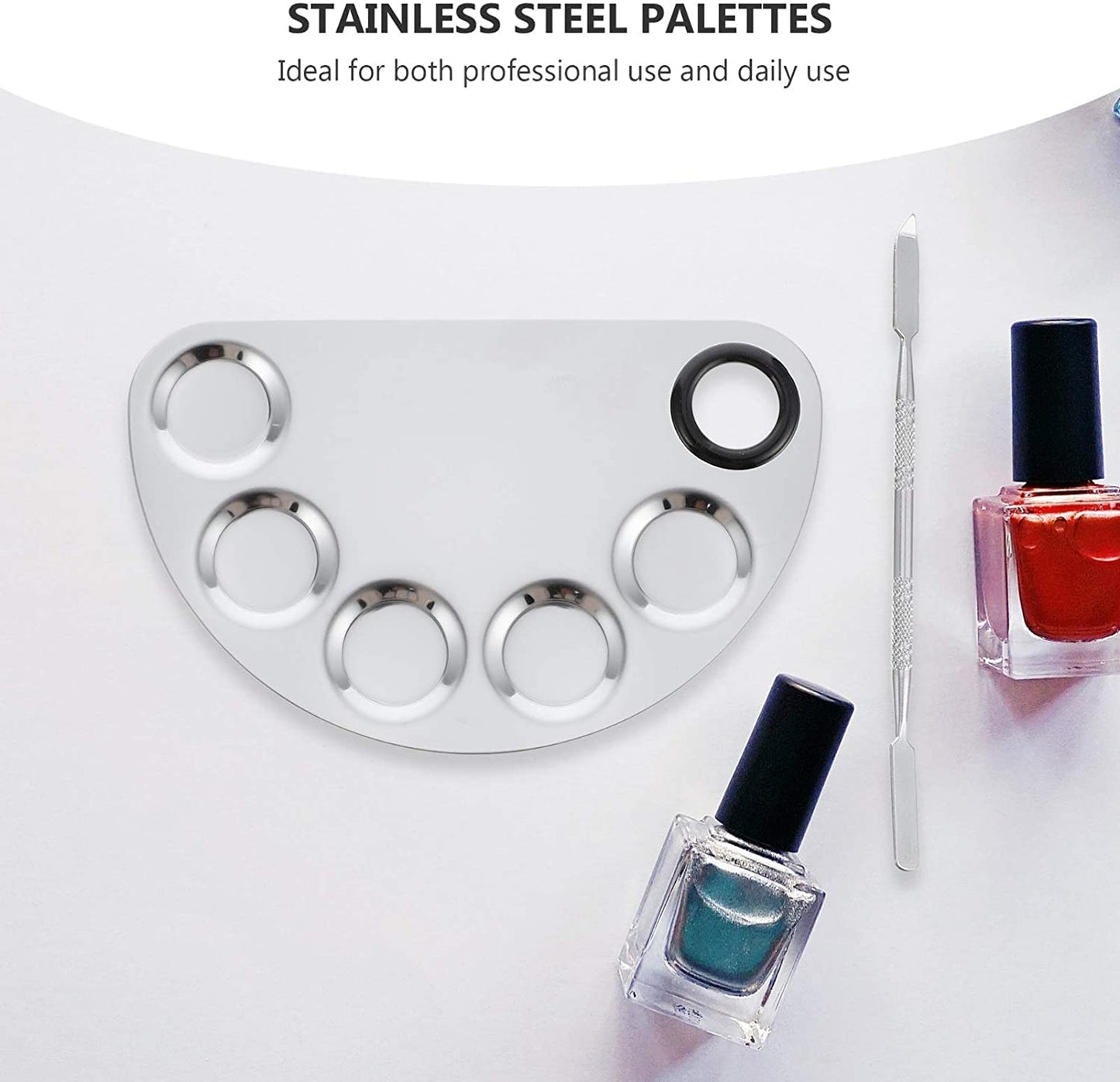 Makeup Mixing Palette, Cosmetic Mixing Palette Blending Palettes with Spatula Tool Mixing Foundation,Eyeshadow,Nail Gel