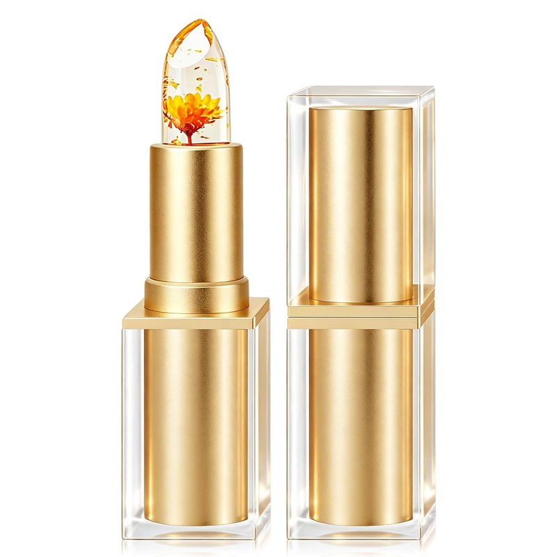 Color Changing Lipstick - Daisy Flower Jelly Tinted Lip Balm, Temperature Adjusting, Moisturizing & Long Lasting | Transferproof Gloss