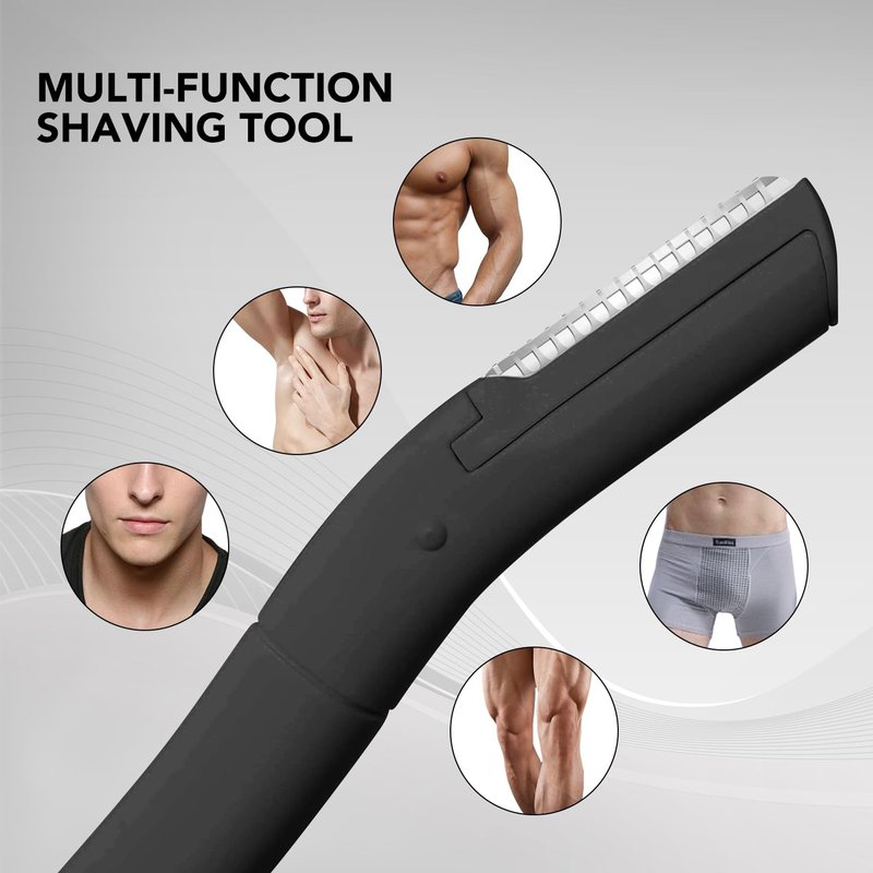 3-in-1 Multipurpose Eyebrow Grooming Set, Japanese Blades Precision Eyebrow Razors W/Tweezer & Trimmer Scissor, Eyebrow Set for Men and Women, Travel Case Included