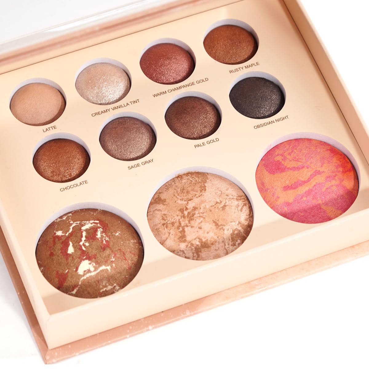 Portable Eyeshadow Palette - High Pigment Matte & Shimmer Shades | Smooth Blendable Formula, Travel-Friendly