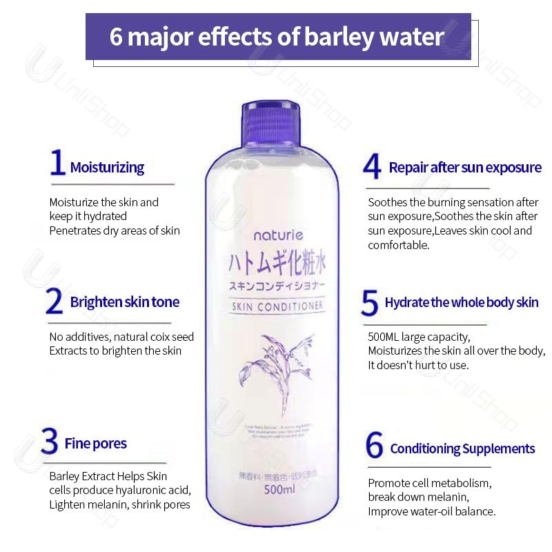 Hatomugi Skin Conditioner Lotion - 500ml, Fragrance-Free