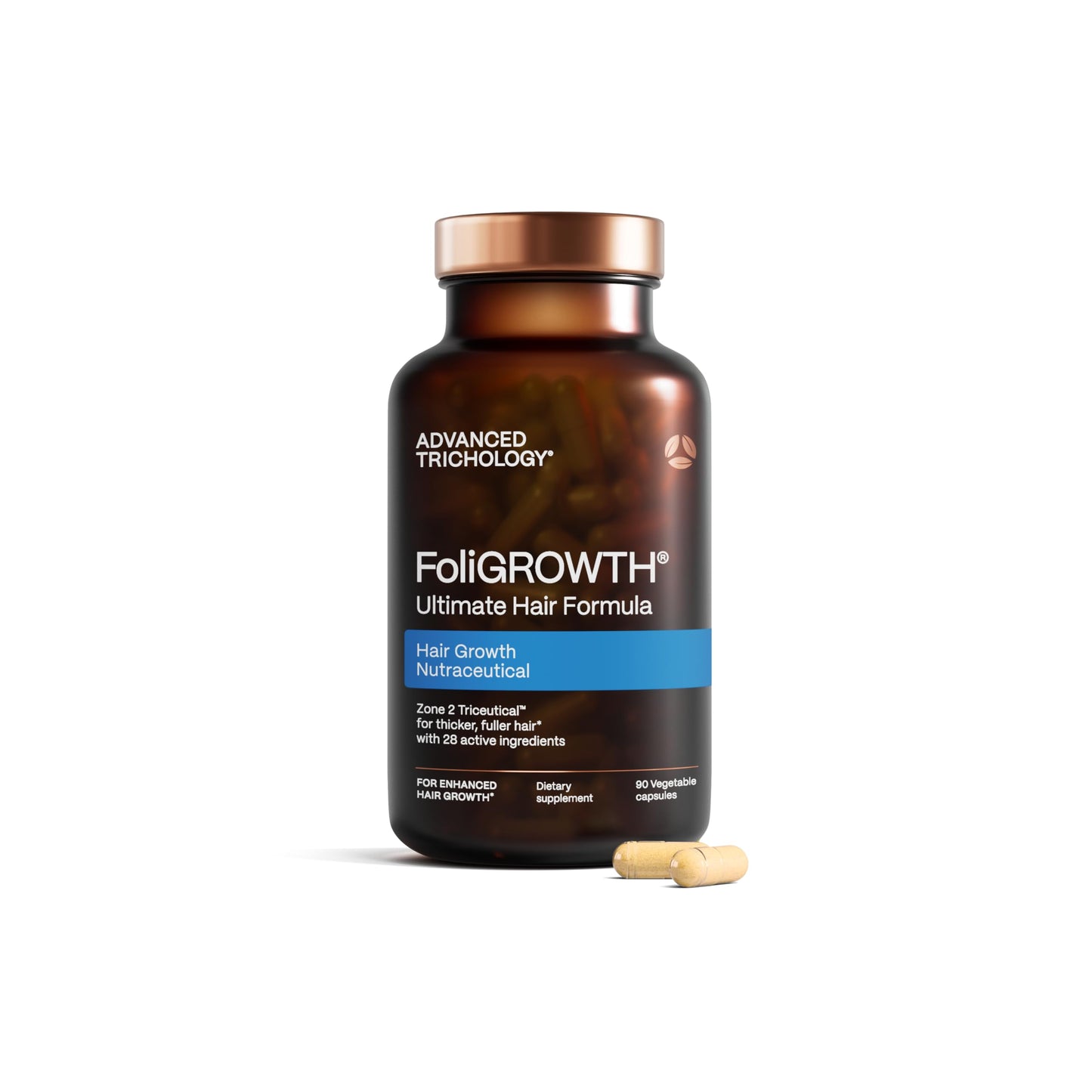 FoliGROWTH® Hair Growth Supplement for Women & Men | For Thicker, Fuller Hair | American Hair Loss Association Approved | Supports Thinning Hair