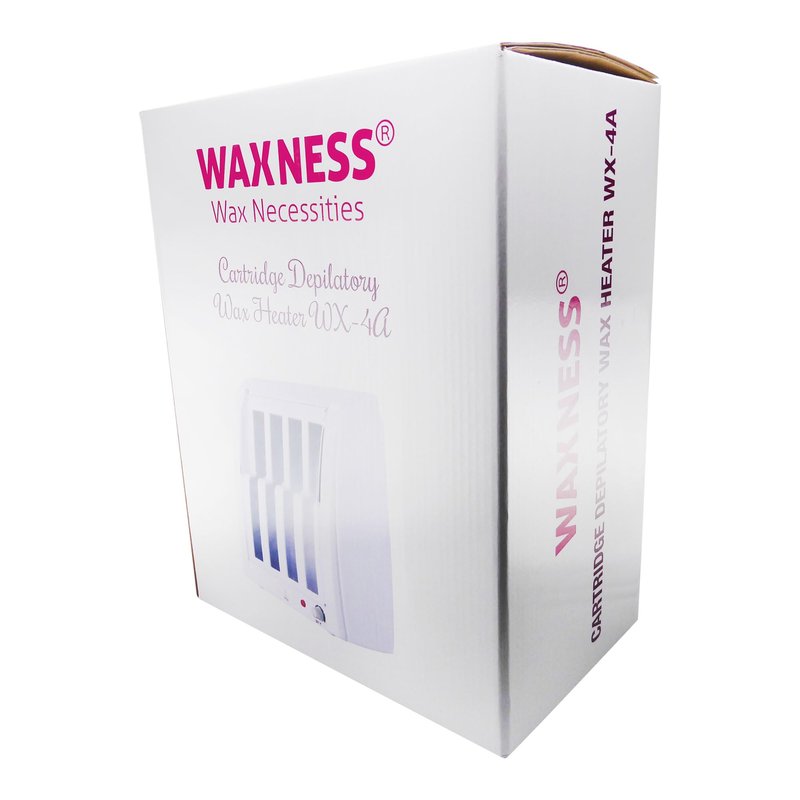 Waxness Cartridge Wax Warmer Kit – Professional Roll-On Heater with 4 Cartridges Included – Hair Removal Starter Set for Salon & Home Use