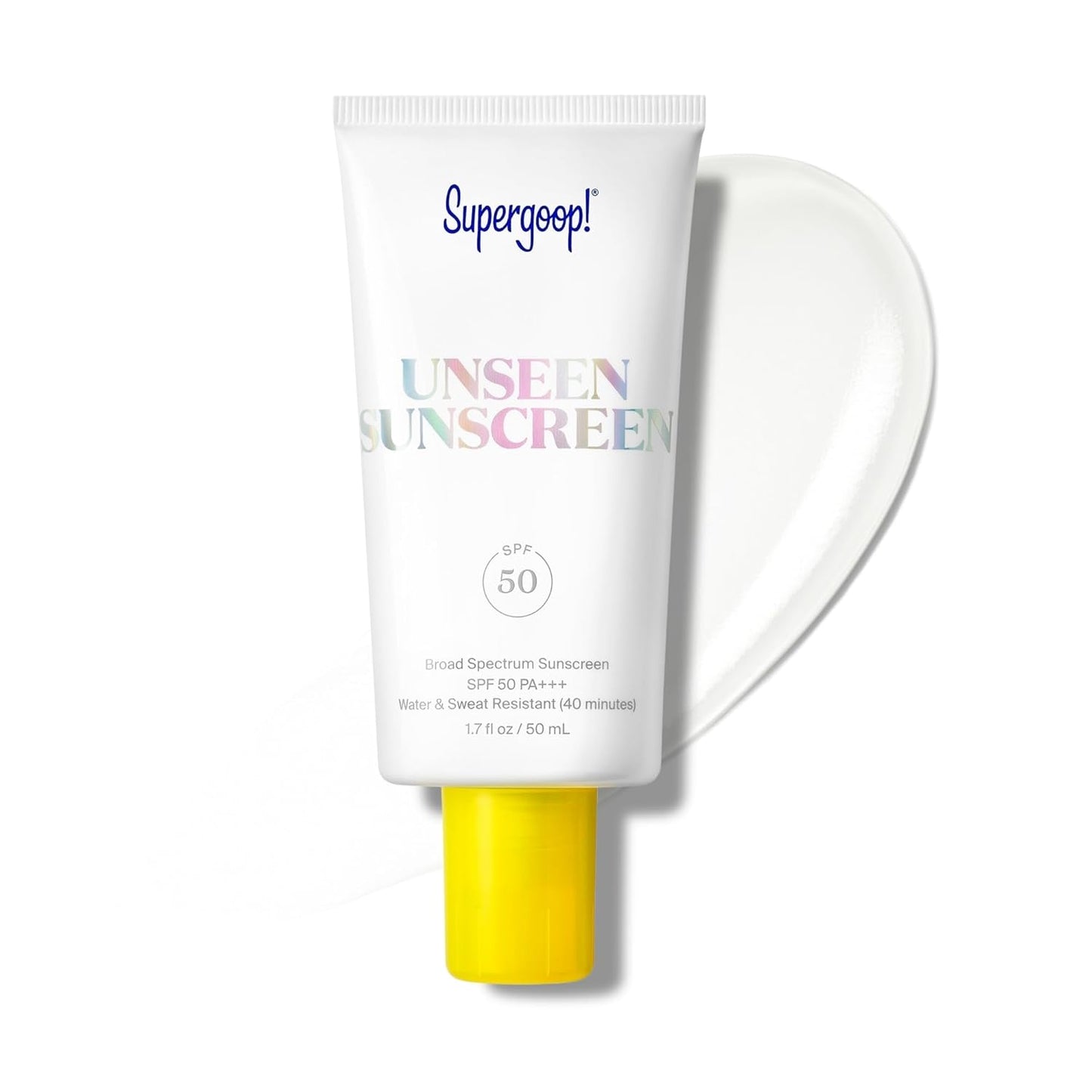Supergoop! Unseen Sunscreen - Clear Invisible Face Sunscreen & Makeup Primer | Oil-Free, Weightless, All Skin Types