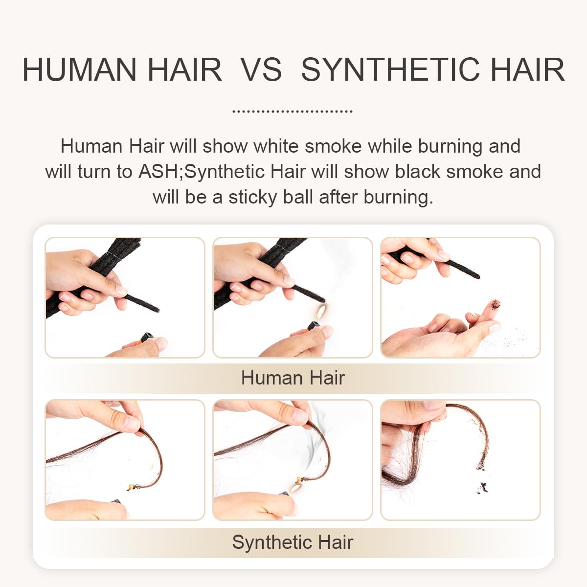 Real Human Hair Dreadlock Extensions - 100% Handmade, 30 Strands, 8-18 Inch | Thickness Options 0.4cm, 0.6cm, 0.8cm