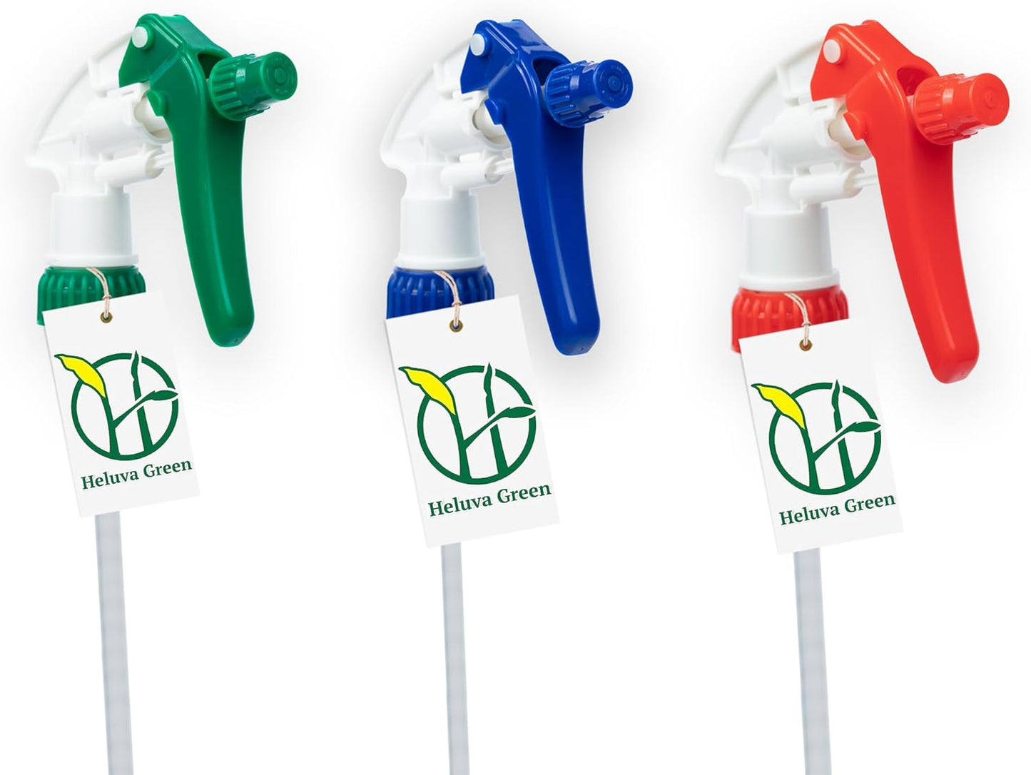Green Spray Bottle Nozzle Replacement - Heavy Duty Sprayer Triggers for Home & Commercial Cleaning | Fits 8-32 oz Bottles, Blue, 24 Pack