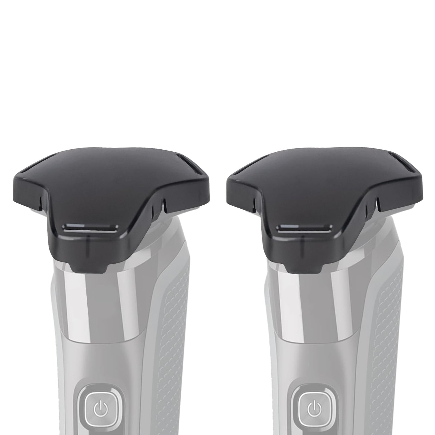 Linkidea 2 Pack Electric Shaver Protective Cap, Shaving Covers Compatible with Philips Norelco Series 9/7/5, Travel Storage Accessories (Black)