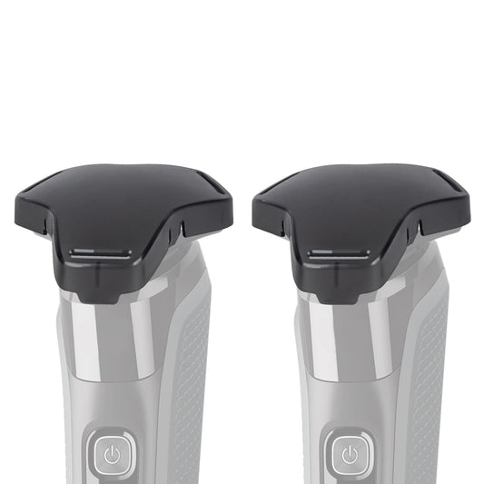 Linkidea 2 Pack Electric Shaver Protective Cap, Shaving Covers Compatible with Philips Norelco Series 9/7/5, Travel Storage Accessories (Black)