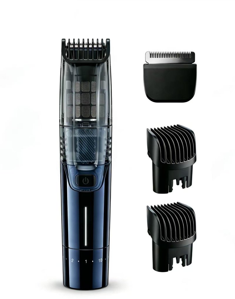 Vacuum Beard Trimmer for Men – 2-Speed Adjustable Suction & Power, IPX6 Waterproof Wet/Dry Cordless Hair Clipper. 40 Length Settings (0.5-20mm), USB-C Fast Charge, Magnetic Easy-Clean Bin&Travel Lock