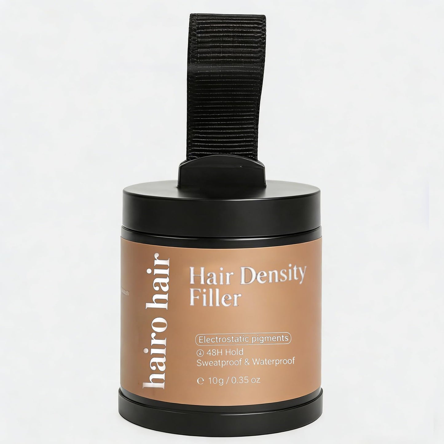 Hair Density Filler - 24-Hour Stain-Proof Hairline Powder for Bald Spot Concealing & Gray Root Touch Up, Instant Invisible Coverage for Men & Women, Waterproof, 10-Second Application (Light Brown)